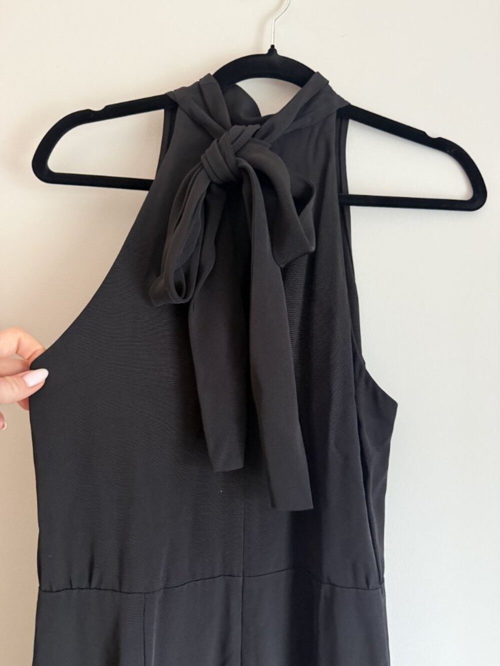 NEW Theory Black Sleeveless Mock Neck Romper Jumpsuit Size US 4 $395 SAMPLE [jb] - Picture 4 of 7